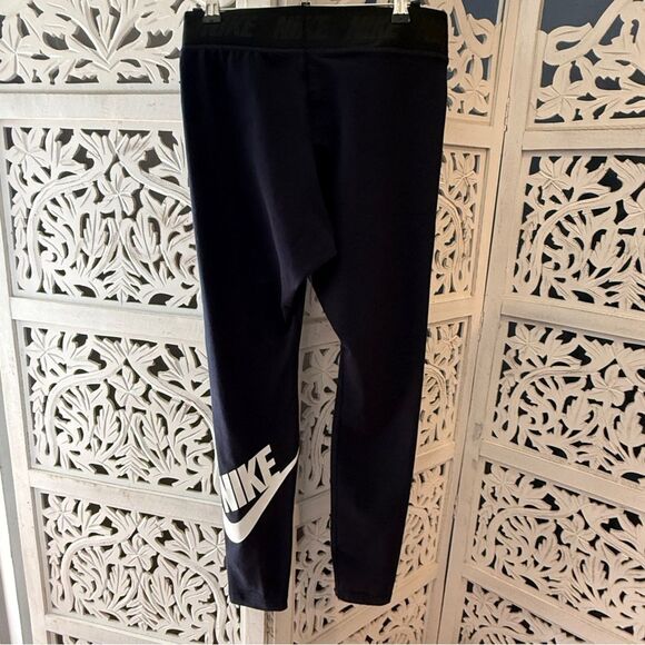 Nike Pants - NWT Nike Blue Graphic Logo Tights Sz M
